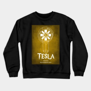 Nikola Tesla Electromagnetic Motor AC Crewneck Sweatshirt